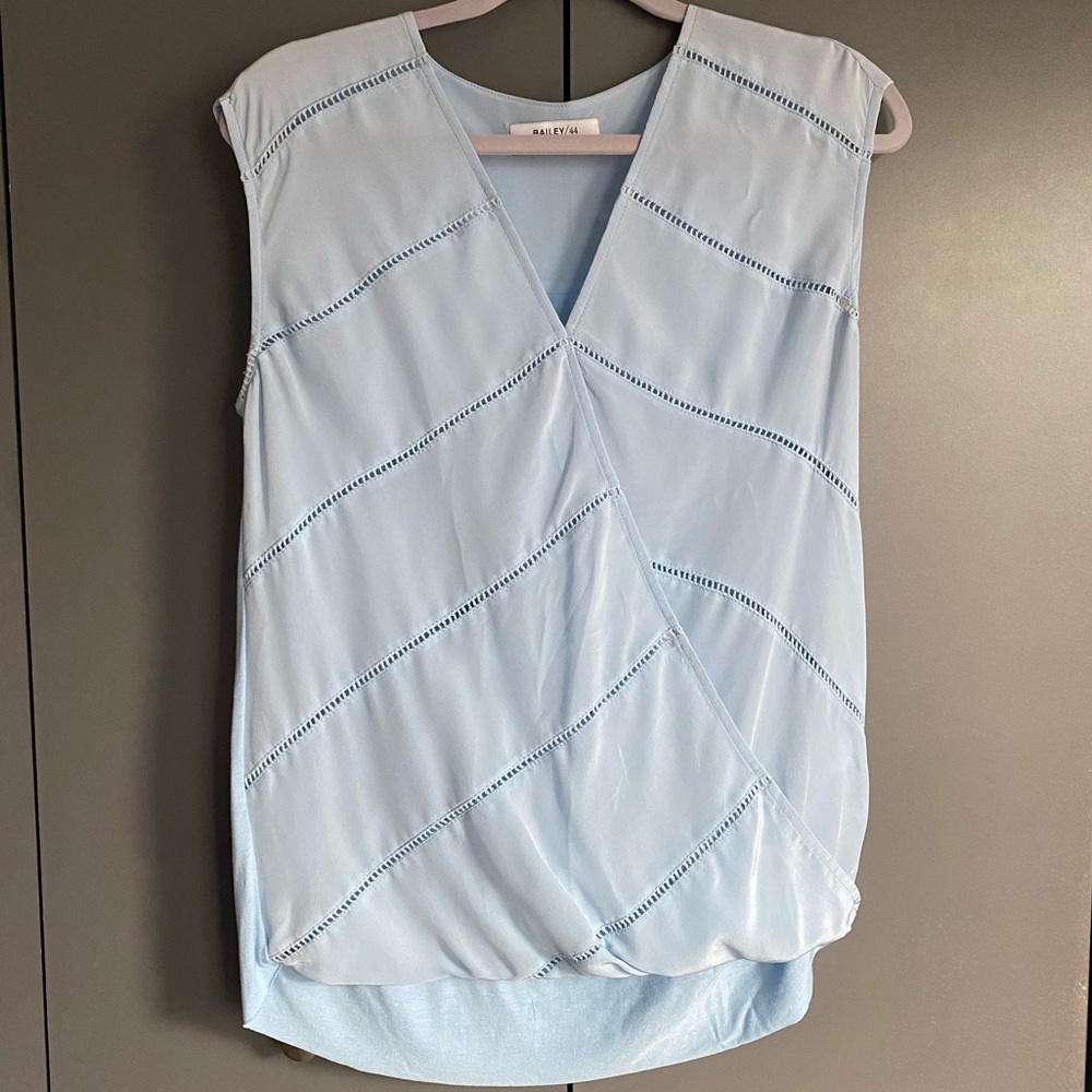 Bailey 44 Light Blue V-Neck Top